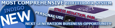 Indigo biofeedback system stress pain personal use, business opportunity